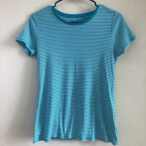 Blue striped shirt